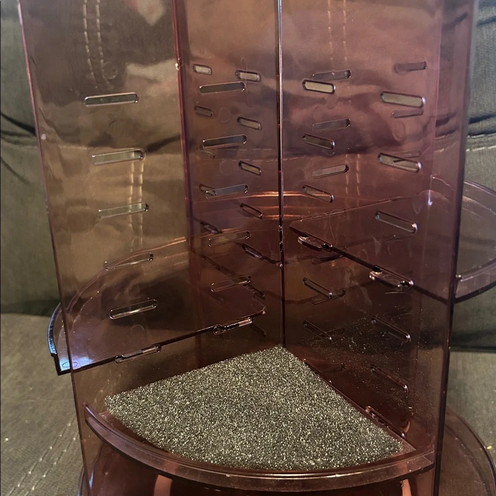 Rotating Makeup Organizer in Pink